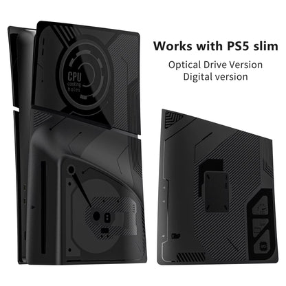Console Case for PS5 Slim Disc Edition Version Hard Faceplate Transparent Protector Console Protective Face Shell Accessories