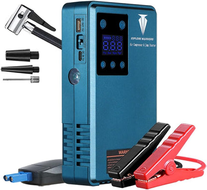 12V Car Multifunction Tire Air Compressor with Jump Starter