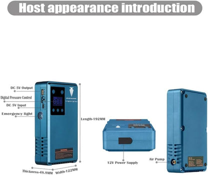 12V Car Multifunction Tire Air Compressor with Jump Starter