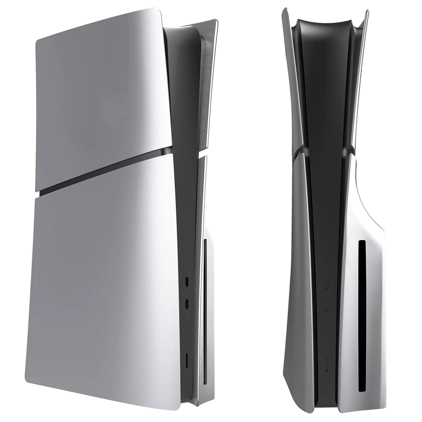 Console Case for PS5 Slim Disc Edition Version Hard Faceplate Transparent Protector Console Protective Face Shell Accessories