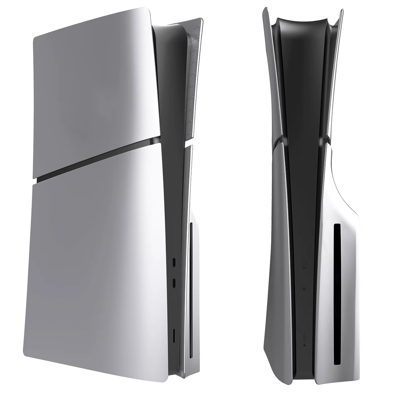 Console Case for PS5 Slim Disc Edition Version Hard Faceplate Transparent Protector Console Protective Face Shell Accessories