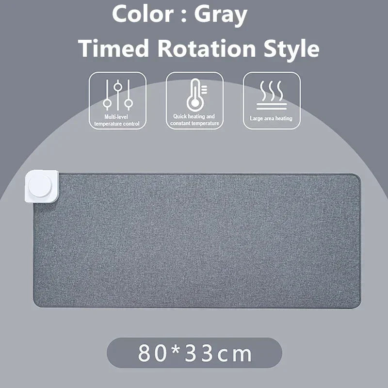 Intelligent Electric Heating Mouse Pad Winter Hand Warmer Computer Desk Heated Mat Office Desk Warming Pad Keyboard Table Mat