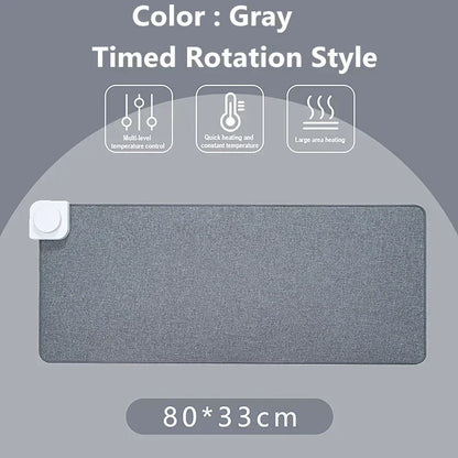 Intelligent Electric Heating Mouse Pad Winter Hand Warmer Computer Desk Heated Mat Office Desk Warming Pad Keyboard Table Mat