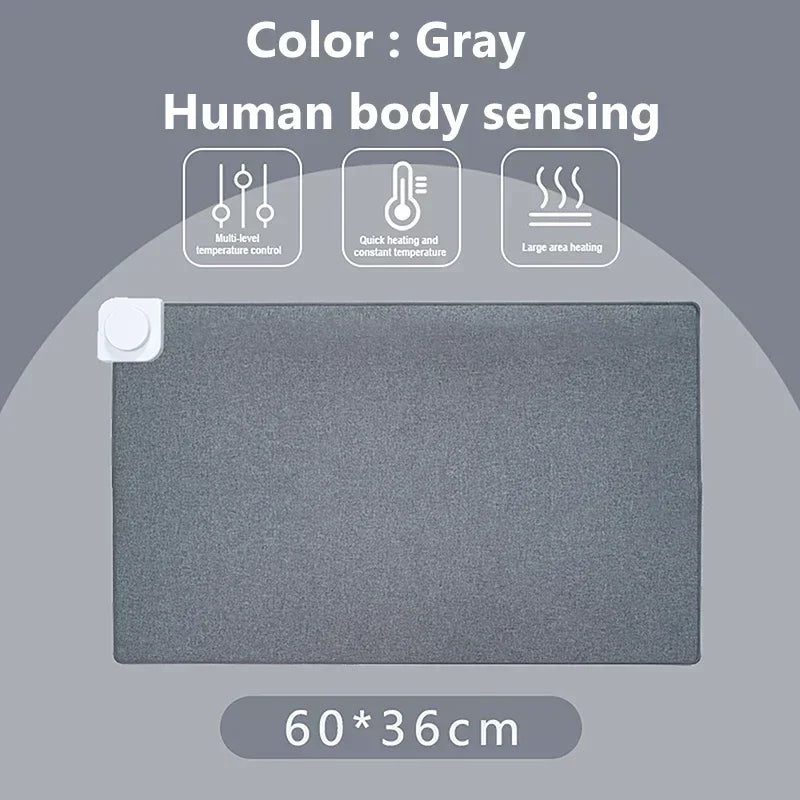 Intelligent Electric Heating Mouse Pad Winter Hand Warmer Computer Desk Heated Mat Office Desk Warming Pad Keyboard Table Mat
