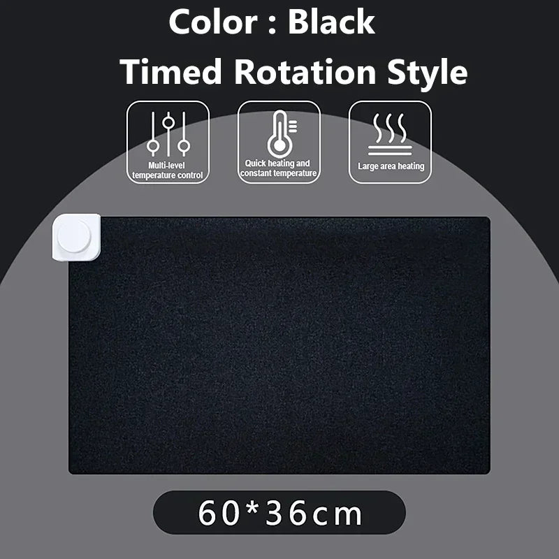 Intelligent Electric Heating Mouse Pad Winter Hand Warmer Computer Desk Heated Mat Office Desk Warming Pad Keyboard Table Mat