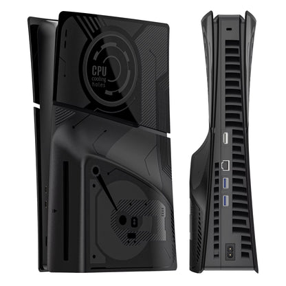 Console Case for PS5 Slim Disc Edition Version Hard Faceplate Transparent Protector Console Protective Face Shell Accessories